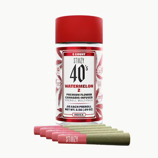 STIIIZY | Watermelon Z | Infused & Kief Coated | 40's | 5pk