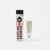 [Claybourne Co.] Diamond Infused Preroll 2 Pack - 1g - Strawberry C.R.E.A.M (S)