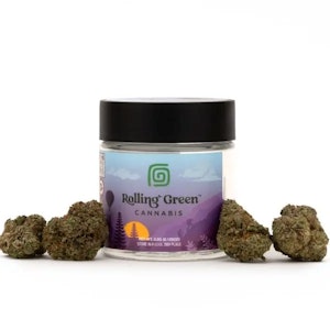 ROLLING GREEN CANNABIS - Rolling Green - Strawberry Jam - 29.30% THC - 3.5g - Dry Flower