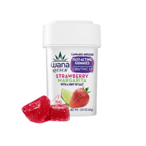 WANA - Wana - Fast Acting Gummies -Strawberry Margarita (1:1 CBD/THC)