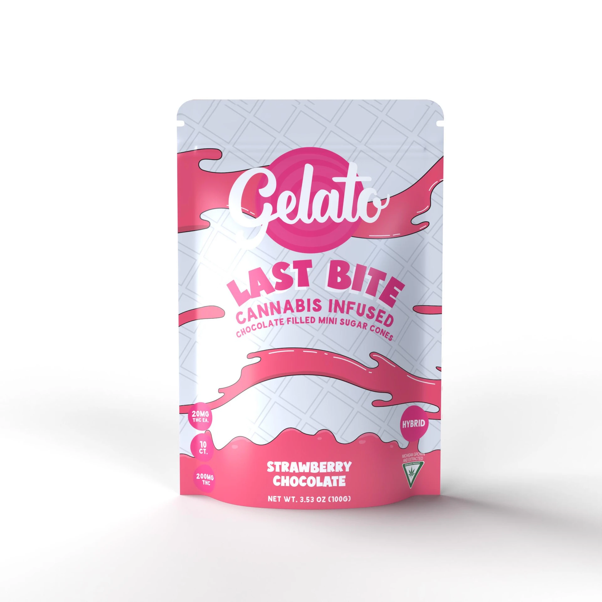 Gelato - Gelato Last Bites - Strawberry White Chocolate  200MG (10 Pack) Main Image