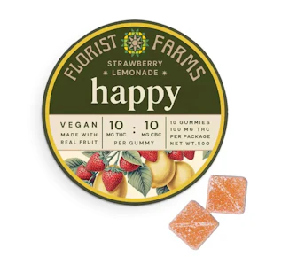 Florist Farms| Edibles | Strawberry Lemonade | 10 pc | 100MG