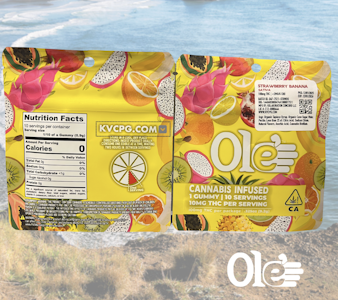 Ole' 4 Fingers - Strawberry Banana - Gummy - 1ct - 100mg