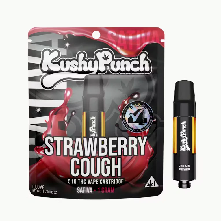 Kushy Punch - Kushy Punch - 510 Cartridge - Sativa - Strawberry Cough - (1g) Main Image