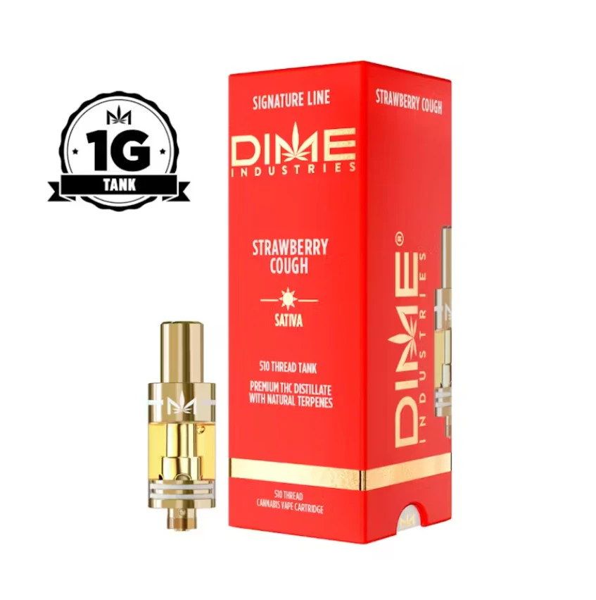 Dime Industries - Dime - Strawberry Cough - 1g Vape Tank Main Image