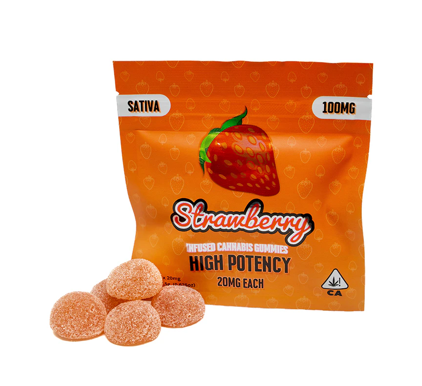 MAS - MAS Cannabis Strawberry Sativa Gummies 100mg Main Image