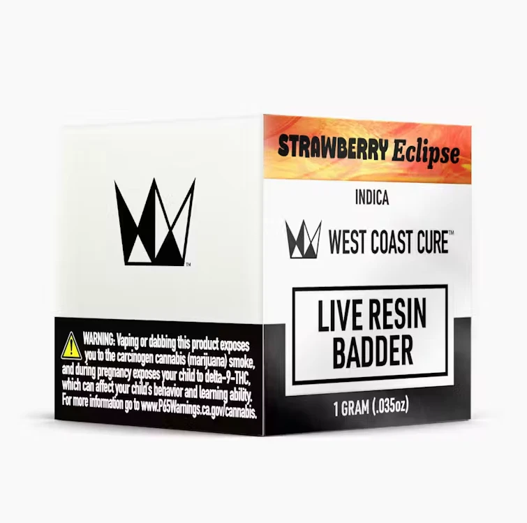 West Coast Cure - West Coast Cure - Badder - Indica - Strawberry Eclipse - (1g) Main Image