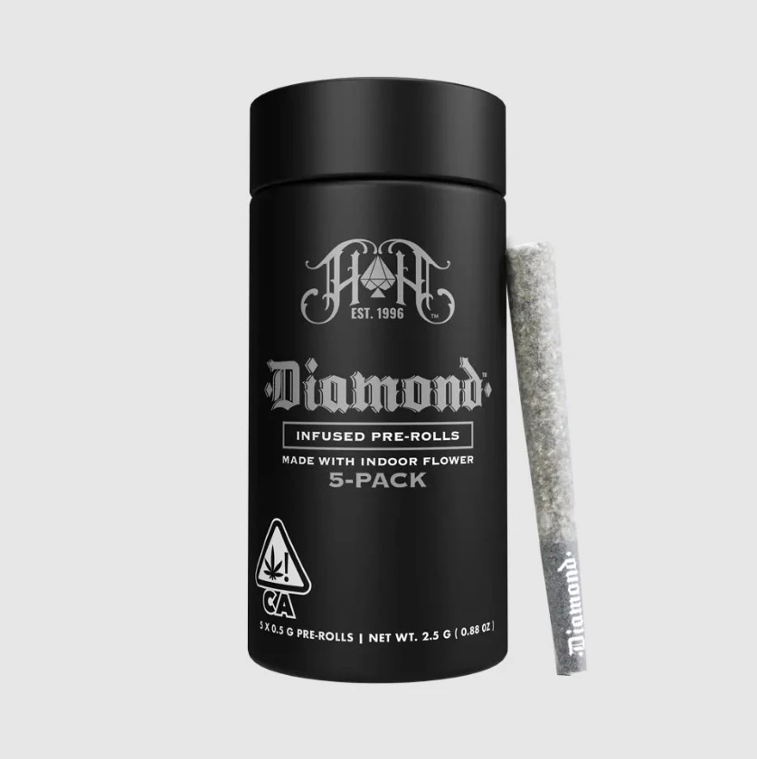 Heavy Hitters - Heavy Hitters - Lemon Tree - 2.5g Diamond Infused Pre-Rolls - 5pk Main Image