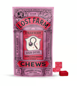 Strawberry x Sour Diesel Live Resin 10pk Fruit Chews - 100mg