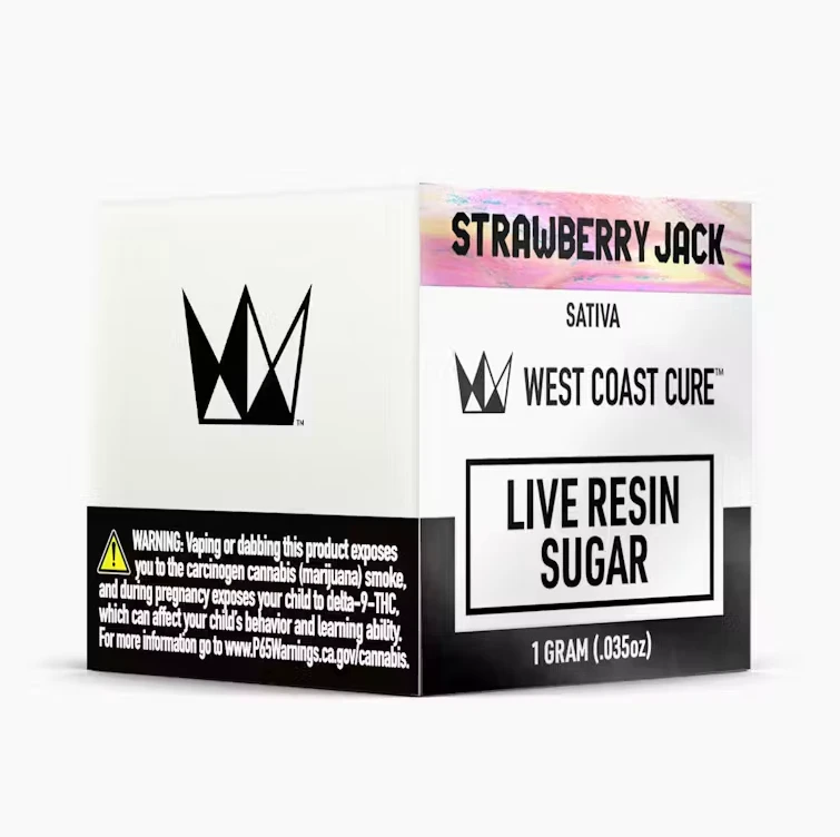 West Coast Cure - West Coast Cure - Live Resin Sugar - Sativa - Strawberry Jack - (1g) Main Image