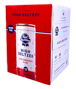 Pabst (PBR) - High Strawberry Kiwi - Infused Seltzer - 4pk - 40mg 