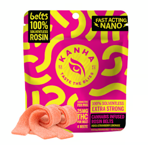 KANHA - Strawberry Lemonade Live Rosin 4pk Belts - 100mg