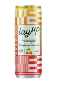 LayUp | Edibles | Drinks | Drink - Strawberry Lemonade - THC | 12oz 10mg