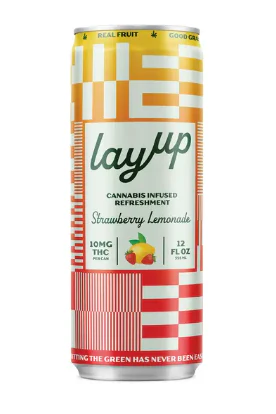 Layup - LayUp | Edibles | Drinks | Drink - Strawberry Lemonade - THC | 12oz 10mg Main Image