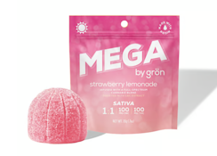 Strawberry Lemonade CBC:THC Mega Rosin Pearl Gummy - 100mg