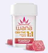 Sour Strawberry Lemonade 1:1 CBD:THC 10pk Gummies - 100mg