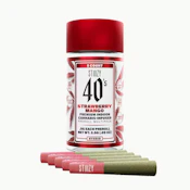 Stiiizy - Pre Roll Pack - Infused 40's - Hybrid - Strawberry Mango - (2.5g total) 5 Pack