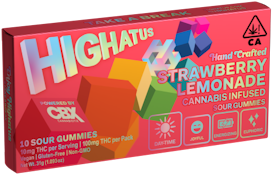 HIGHATUS: Strawberry Lemonade Sour Gummies 10pk/100mg (S)