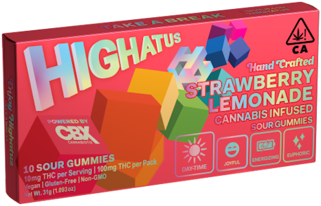 Highatus - HIGHATUS: Strawberry Lemonade Sour Gummies 10pk/100mg (S)