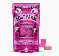 Lost Farm Strawberry "Pink Jesus" Chew 10ct | 100mg THC