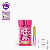 Jeeter - Pre Roll Pack - Infused Baby Jeeter - Indica - Strawberry SC - (2.5g total) 5 Pack