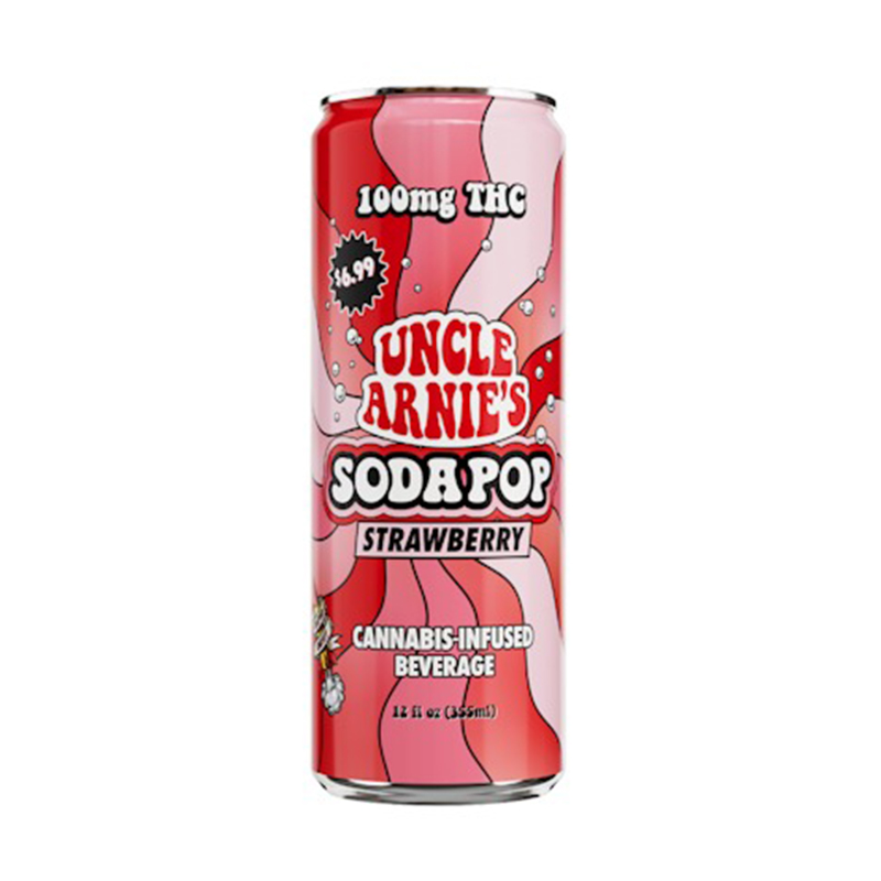 Uncle Arnie's Strawberry Sodapop 100mg 12oz