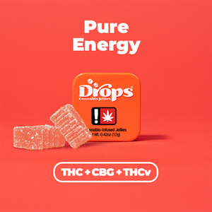 DROPS - Strawberry, Pure Energy, 1:1:2 THC:CBG:THCV, 2 pack