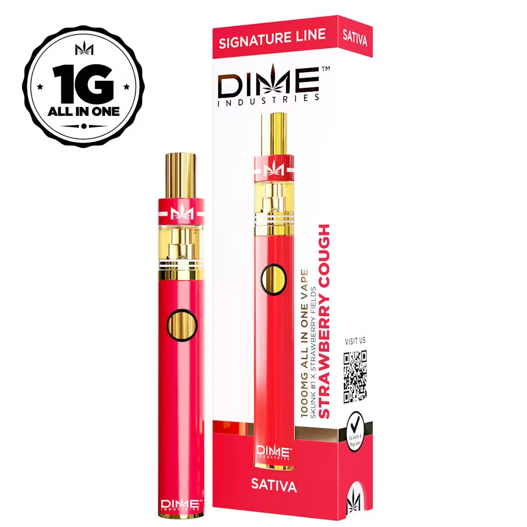 Dime Industries - Strawberry Cough 1000mg All in One Device Main Image
