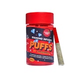 Cannabals - Strawberry Kush PUFFS - 5pk Diamond Infused prerolls