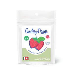 QUALITY DRUGS - Strawberry Fields w/ Basil, 2:1 CBD:THC, 10 pack