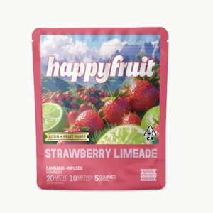 Happy Fruit - Happy Fruit - Strawberry Limeade Rosin Gummies THC:THC-V 2:1 5ct 100mg