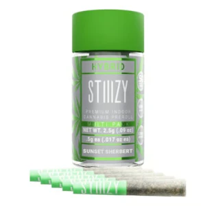 STIIIZY - STIIIZY Sunset Sherbert Preroll 5pk Naked