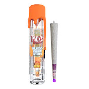 Packwoods - Packwoods - Sunset Sherbet - 1G - Indica Dominant Hybrid - Infused Glass Cone Preroll Joint