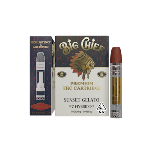Big Chief Extracts - Sunset Gelato (H) | 1g Cart | Big Chief