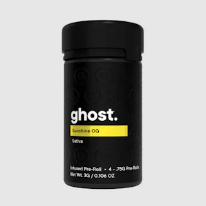 GHOST - Ghost- Sunshine OG - 3g/4pk Infused preroll