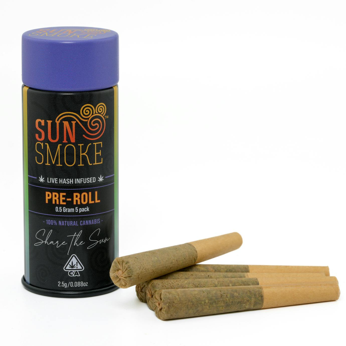 SunSmoke | Rascal OG x GMO | Live Hash Infused | 5pk
