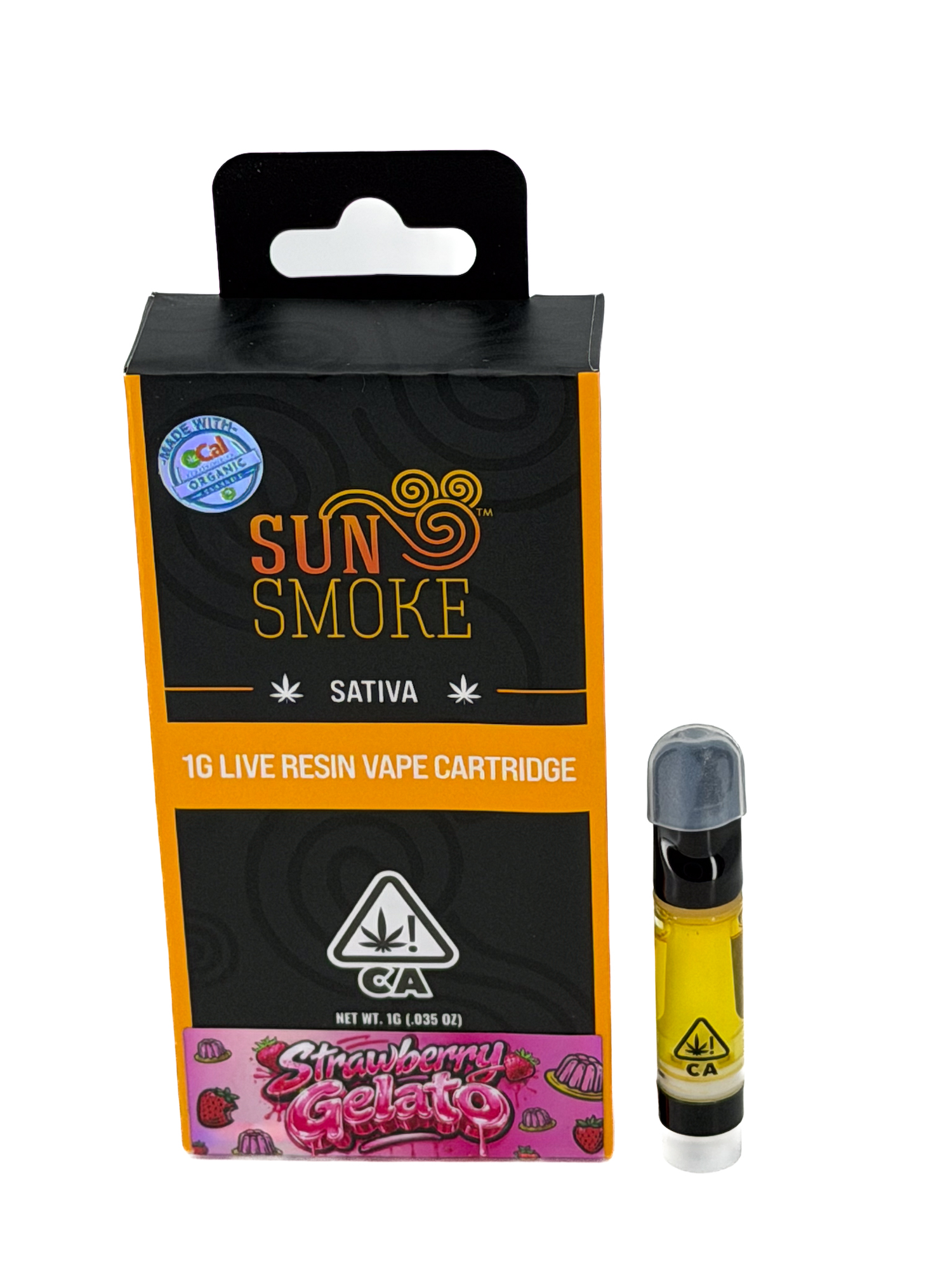 SunSmoke | Strawberry Gelato | Live Resin | Cartridge