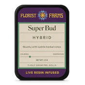 Super Bud Infused 5 Pack Pre Roll - .5G (2.5G)