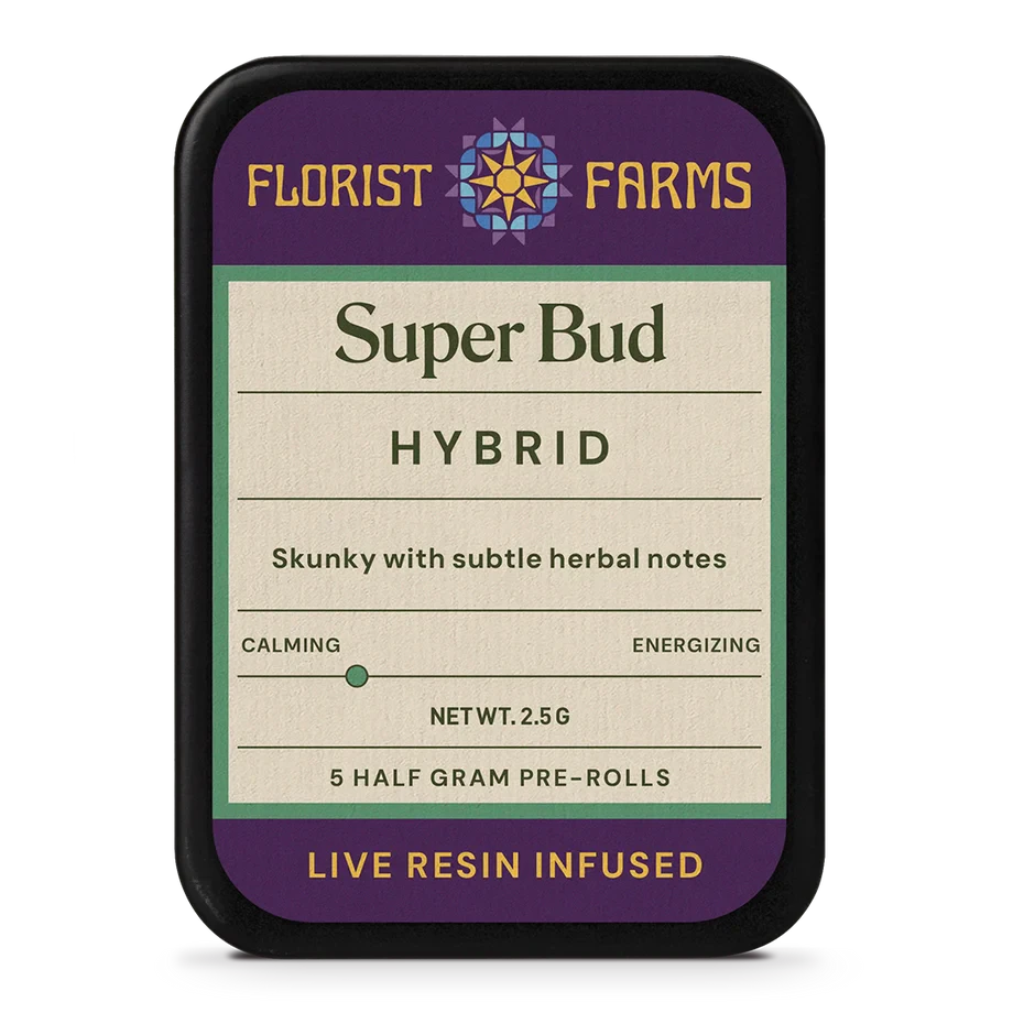 Florist Farms - Super Bud Infused 5 Pack Pre Roll - .5G (2.5G) Main Image