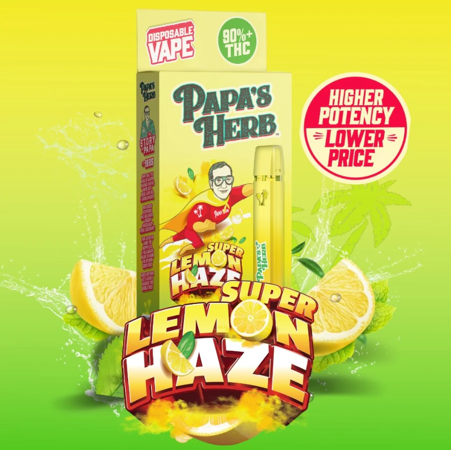 Papa's Herb - Papa's Herb - Super Lemon Haze - 1g All In One Vape Main Image