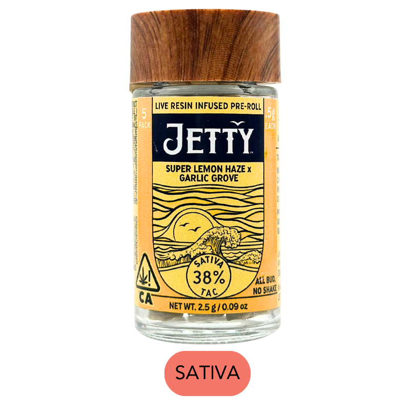Live Resin - Super Lemon Haze x Garlic Grove - Infused Preroll 5pk - 2.5g