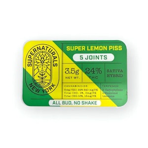 Supernaturals - Supernaturals - Super Lemon Piss - 24% THC - 0.7g x 5pk - Pre Roll
