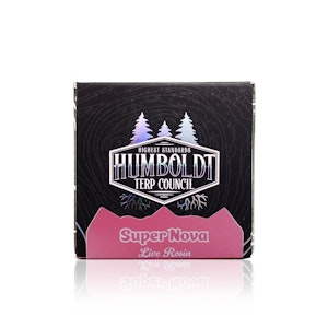 HUMBOLDT TERP COUNCIL - Humboldt Terp Council - 1g Live Rosin - Super Nova