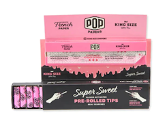 Accessory - POP Super Sweet King Size Rolling Papers with Flavor Filter Tips