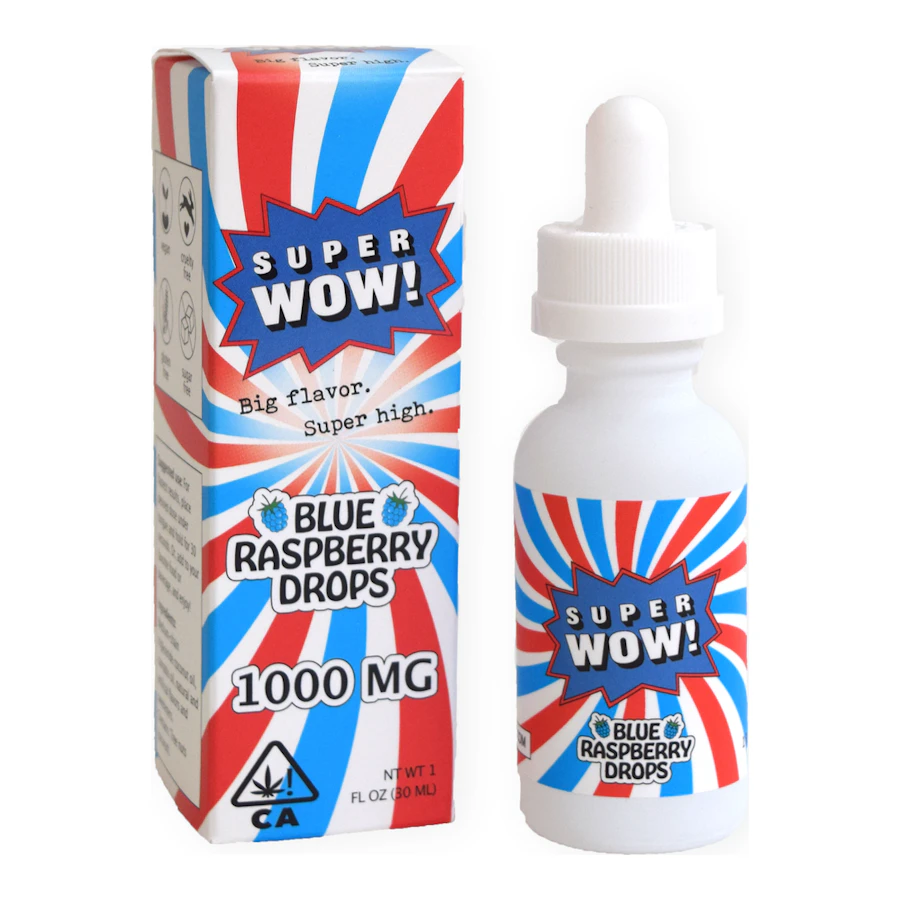 Super Wow | Blue Raspberry Drops | Tincture | 1000mg