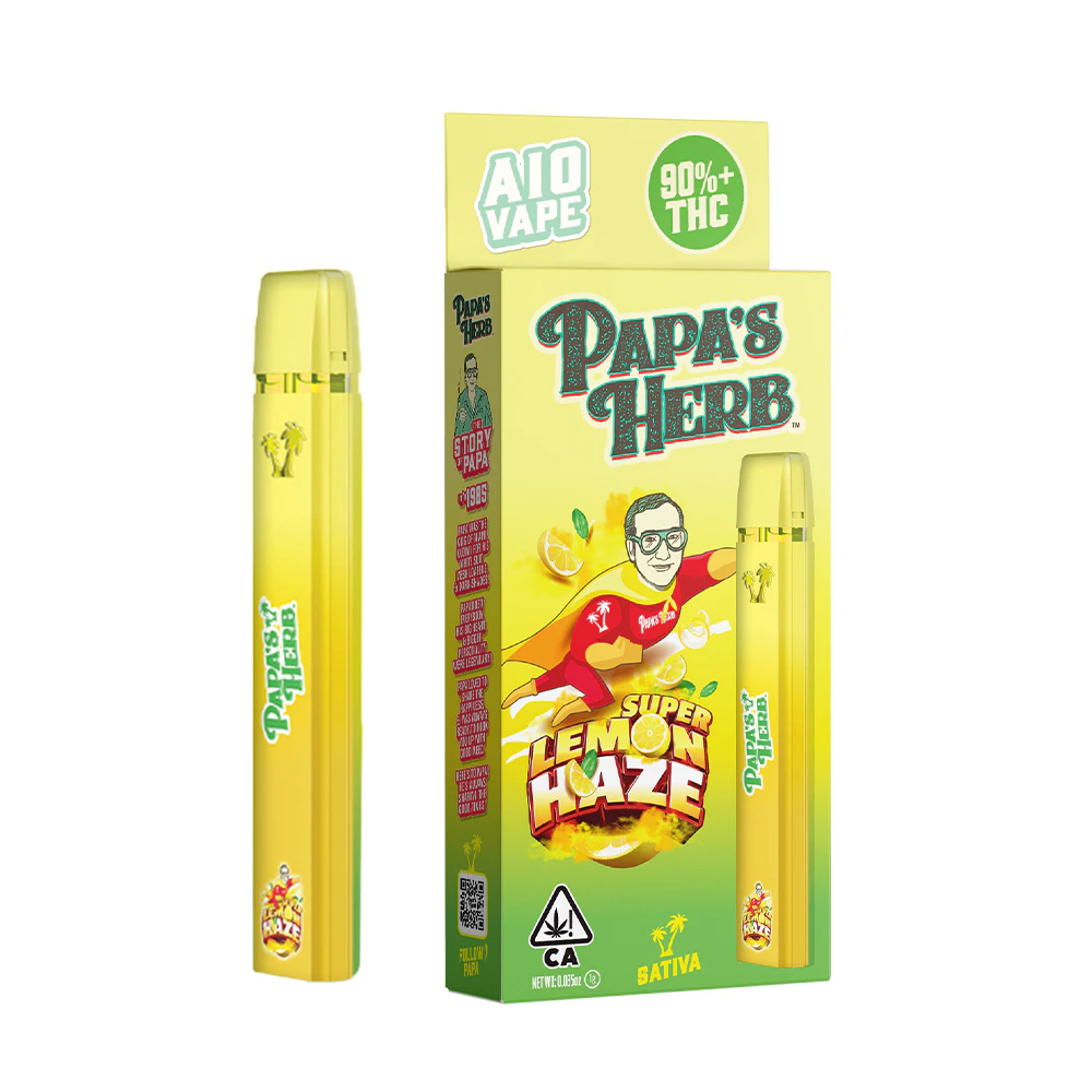 Papa's Herb - Papa's Herb - 1g AIO Cartridge (Super Lemon Haze-Sativa) Main Image