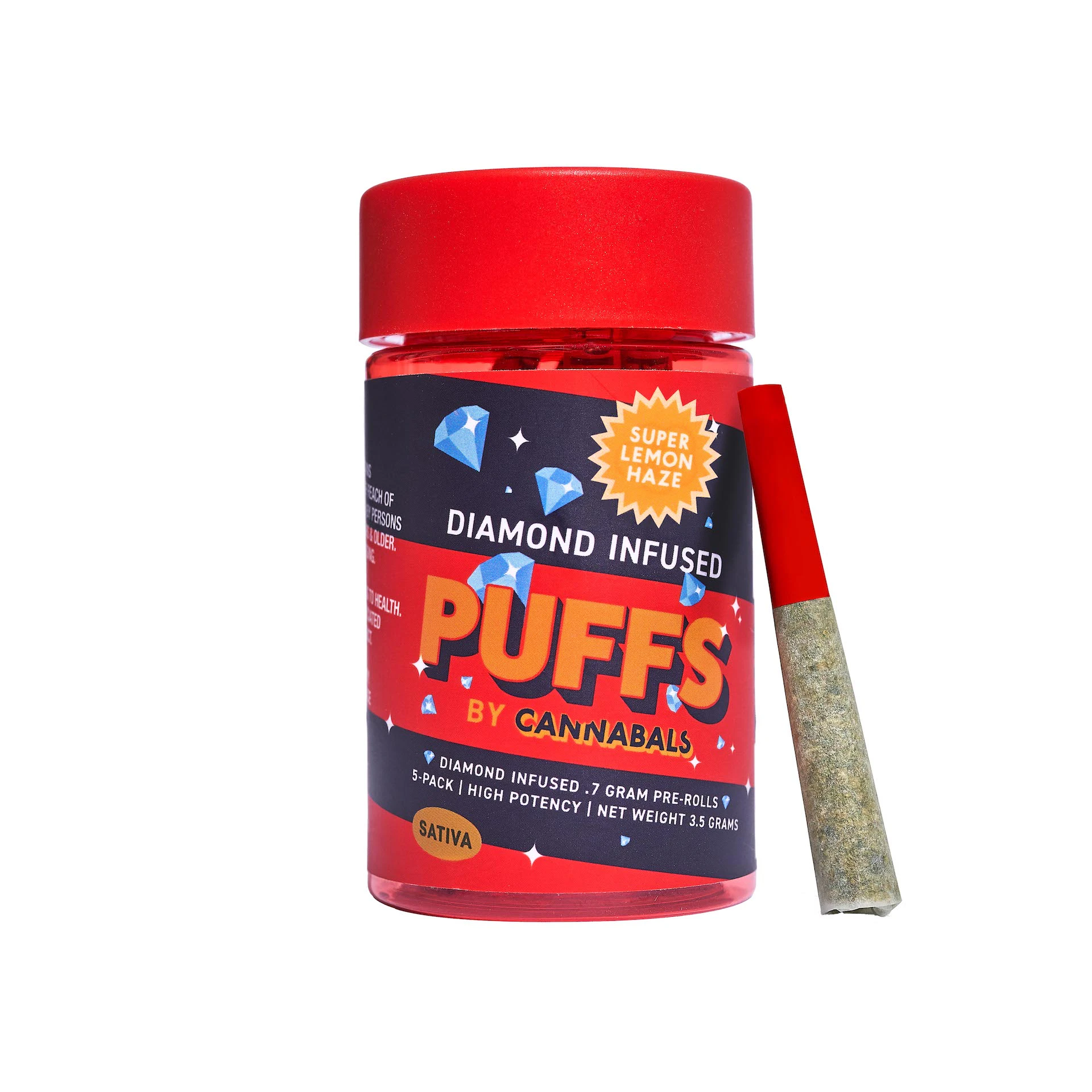 Puffs - Puffs | Super Lemon Haze 7pk | Diamond Infused | 3.5g Main Image