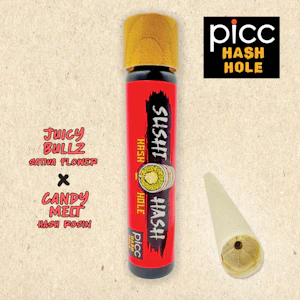 PiCC - Sushi Hash | Infused Preroll | Juicy Bullz x Candy Melt Rosin | 1g