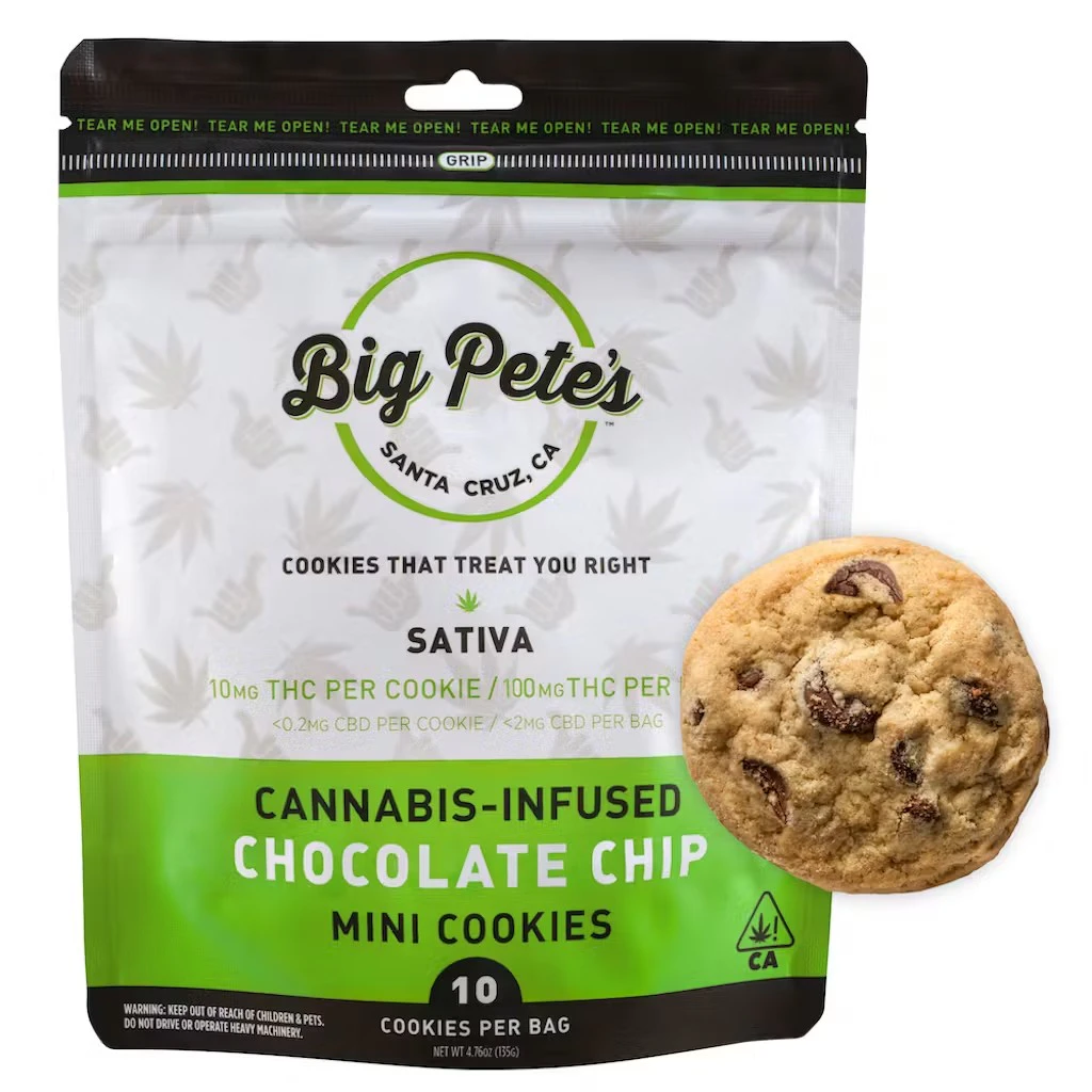 Big Pete's Treats - Chocolate Chip Cookies | Big Pete's | Sativa 100mg (10pk) Main Image