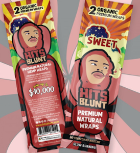 Hits Blunt Wraps - Premium Organic Sweet Hemp Wraps - 2pk